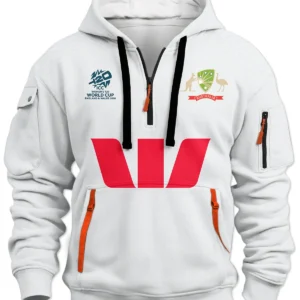 Alternative view of Cricket Cricket Australia Test 2026 Women's T20 World Cup Hoodie Half Zipper All Over Prints - Gift for Australia Fans QTCK300326AA6-HDF