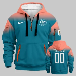 Australia Match Away 2026/27Jersey Hoodie Half Zipper All Over Prints - Gift for Australia Fans QTAU030426A7-HDF