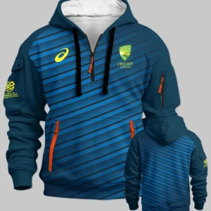 Cricket Australia 2026 Women's T20 World Cup Hoodie Half Zipper All Over Prints - Gift for Australia Fans QTCK010426A4-HDF