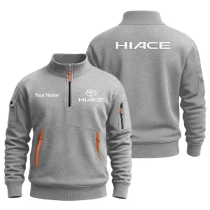 Toyota HiAce - Built for Road Trips Ute Drivers 4x4 Owners SUV Lovers Sweatshirt Half Zipper BLC8825A1HIA