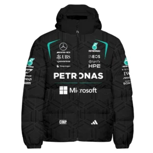 Alternative view of 2026 Kimi Antonelli Mercedes F1 Teamwear Down & Puffer Jackets BLKA29326A1HCJ - Black