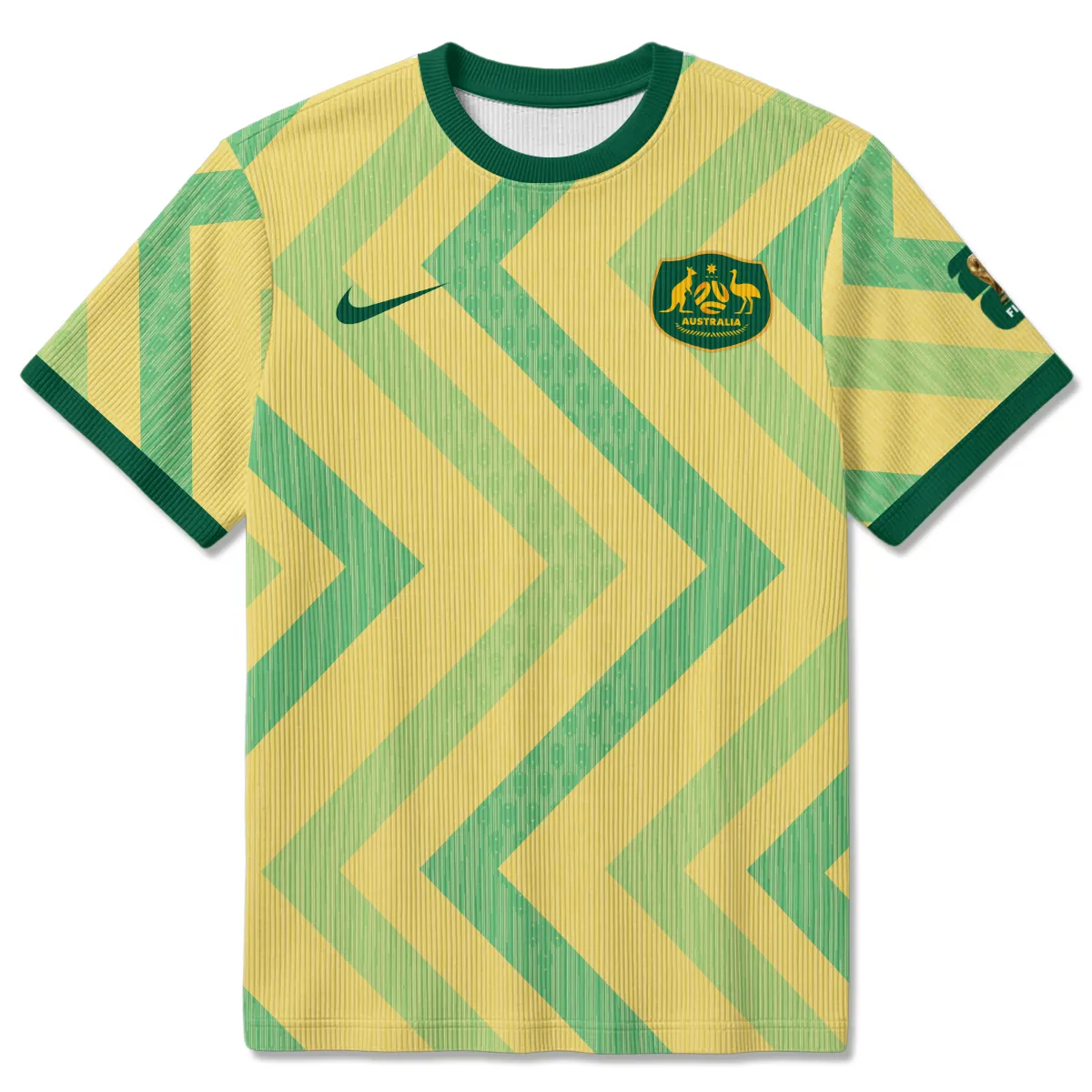 Australia Concept Jersey Unisex Classic Logo Ribbed T-Shirt All Over Prints - Gift for Australia Fans QTAU030426A2-RTS - Image 2