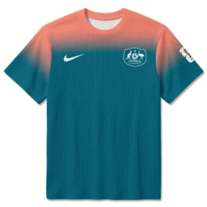 Alternative view of Australia Match Away 2026/27Jersey Unisex Classic Logo Ribbed T-Shirt All Over Prints - Gift for Australia Fans QTAU030426A7-RTS