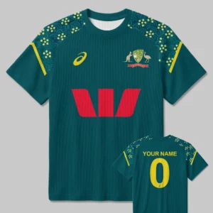 Cricket Australia T20 Mens 25/26 Unisex Classic Logo Ribbed T-Shirt All Over Prints - Gift for Australia Fans QTCK300326AA2-RTS