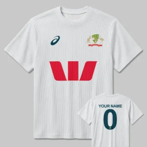 Cricket Cricket Australia Test Mens 25/26 Unisex Classic Logo Ribbed T-Shirt All Over Prints - Gift for Australia Fans QTCK300326AA3-RTS