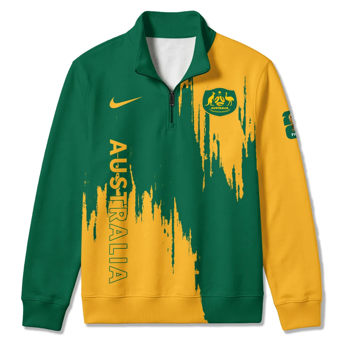 Australia Concept Jersey Quarter Zip Sweatshirt All Over Prints - Gift for Australia Fans QTAU030426A6-QTZ - Image 2