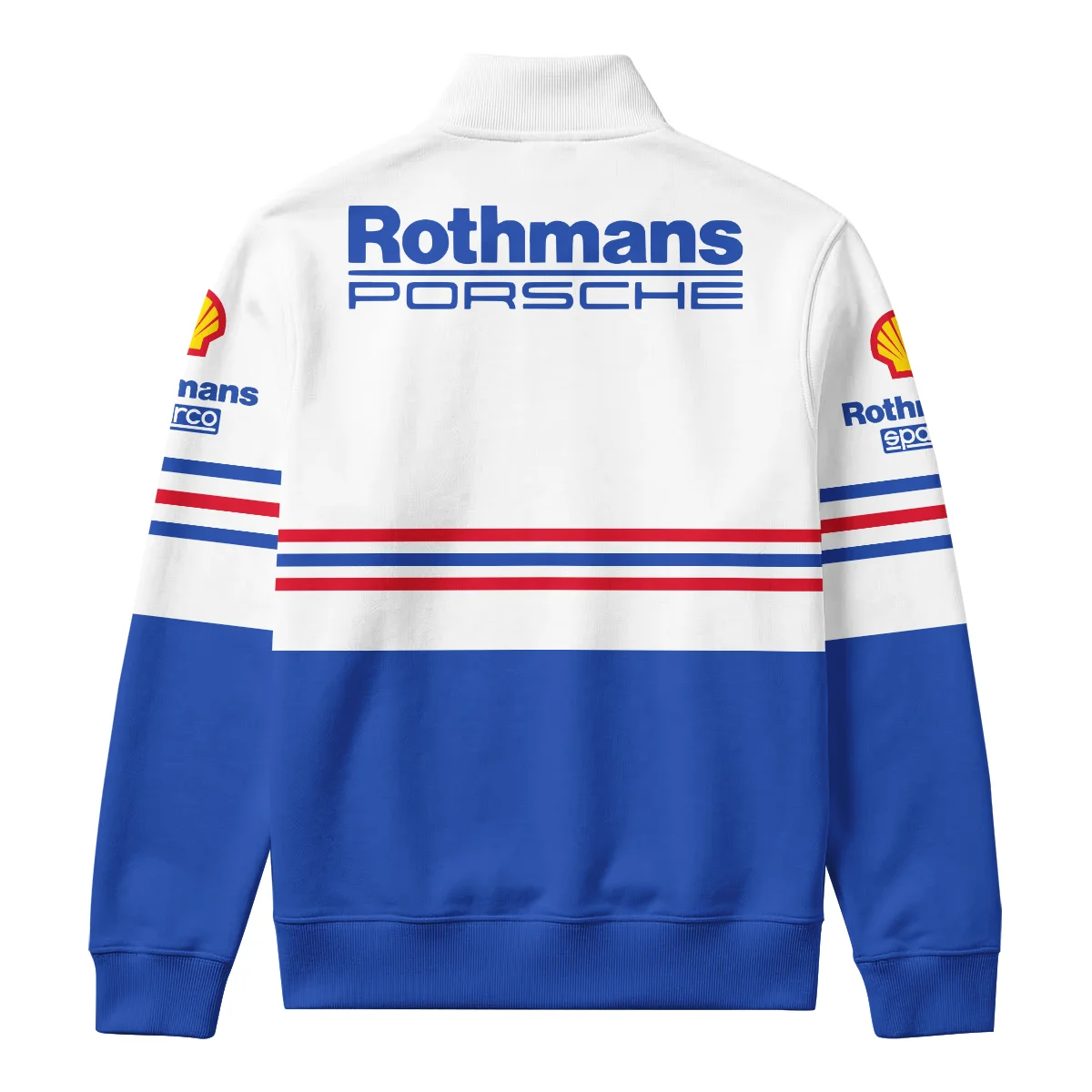 1984 Alan Jones Rothmans Porsche Sandown 1000 Quarter Zip Sweatshirt BLAJ5426A1QZS - Image 3