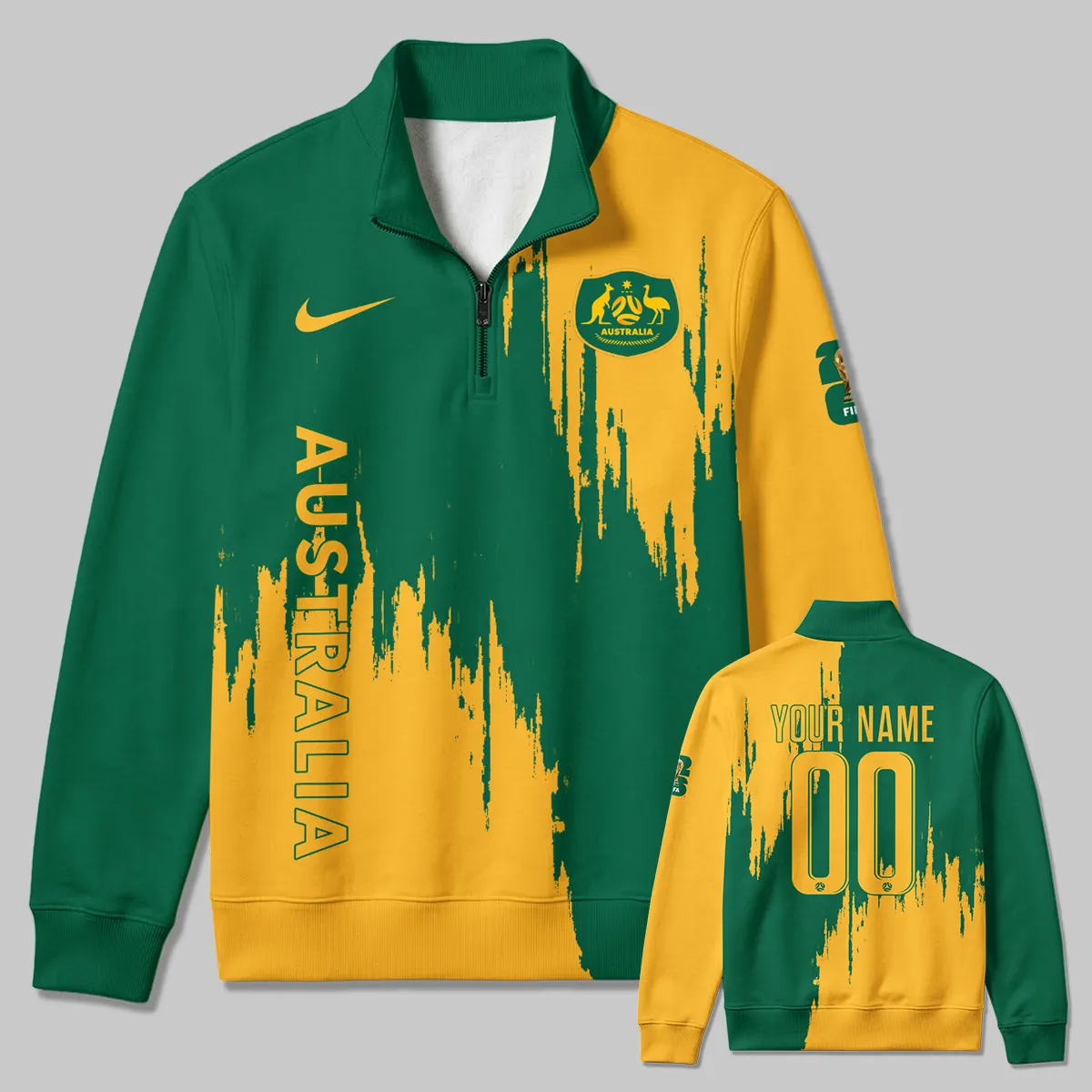 Australia Concept Jersey Quarter Zip Sweatshirt All Over Prints - Gift for Australia Fans QTAU030426A6-QTZ