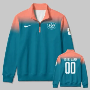 Australia Match Away 2026/27Jersey Quarter Zip Sweatshirt All Over Prints - Gift for Australia Fans QTAU030426A7-QTZ