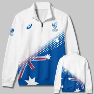 Cricket Australia 2026 Women's T20 World Cup Quarter Zip Sweatshirt All Over Prints - Gift for Australia Fans QTCK010426A3-QTZ