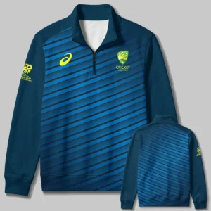 Cricket Australia 2026 Women's T20 World Cup Quarter Zip Sweatshirt All Over Prints - Gift for Australia Fans QTCK010426A4-QTZ