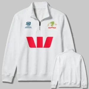 Cricket Cricket Australia Test 2026 Women's T20 World Cup Quarter Zip Sweatshirt All Over Prints - Gift for Australia Fans QTCK300326AA6-QTZ
