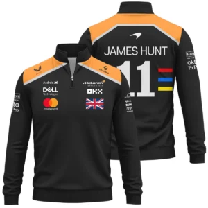 James Hunt x 2025 Edition Quarter Zip Sweatshirt For Fans BL2725A2QZS - Formula Racing Apparel