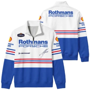 1984 Alan Jones Rothmans Porsche Sandown 1000 Quarter Zip Sweatshirt BLAJ5426A1QZS