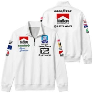 1980 WDC Alan Jones Williams F1 Quarter Zip Sweatshirt BLAJ5426A2QZS