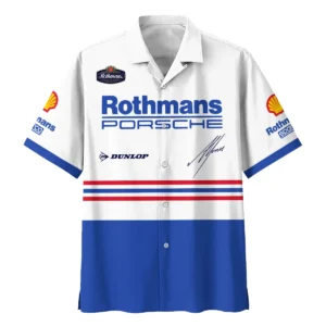 Alternative view of 1984 Alan Jones Rothmans Porsche Sandown 1000 Hawaiian Shirt BLAJ5426A1HW