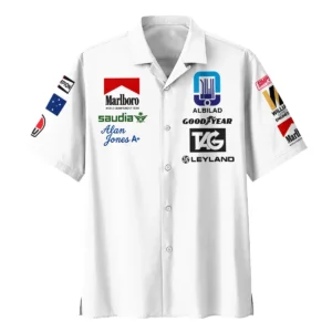 Alternative view of 1980 WDC Alan Jones Williams F1 Hawaiian Shirt BLAJ5426A2HW