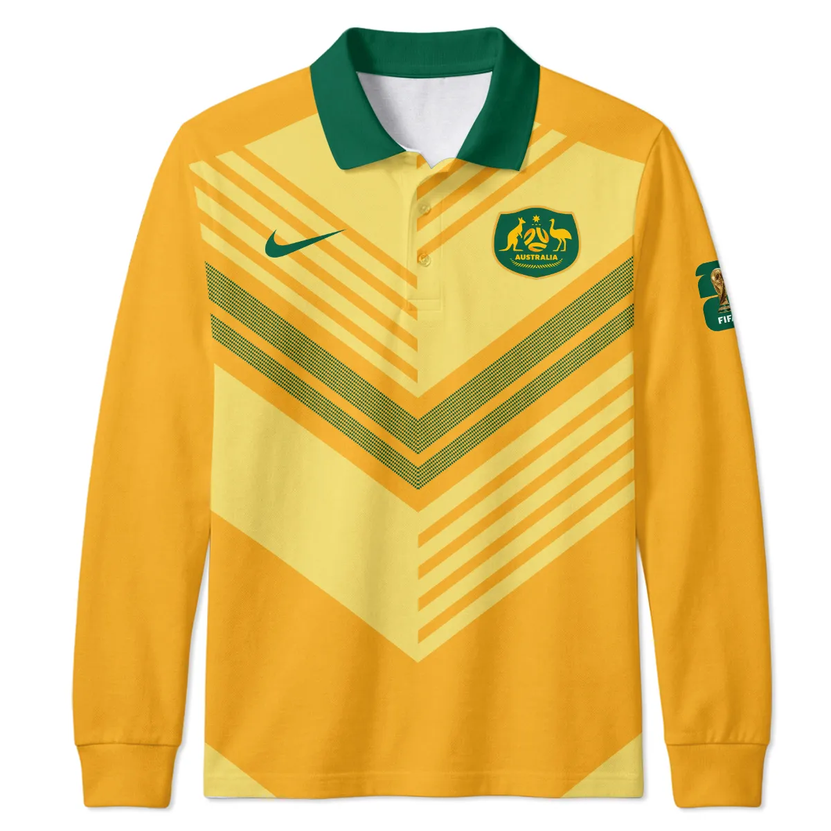 Australia Concept Jersey Long Polo All Over Prints - Gift for Australia Fans QTAU030426A5-LPL - Image 2