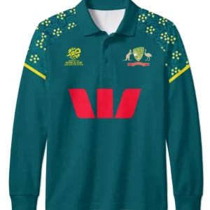 Alternative view of Cricket Australia 2026 Women's T20 World Cup Long Polo All Over Prints - Gift for Australia Fans QTCK300326AA5-LPL