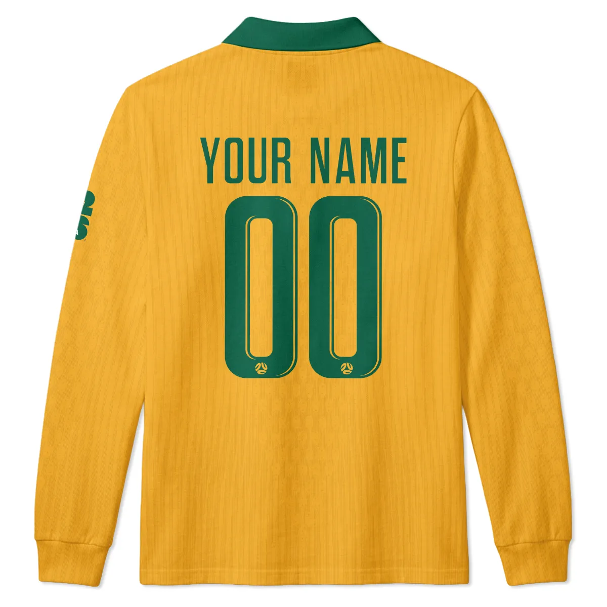 Australia Match Home 2026/27Jersey Long Polo All Over Prints - Gift for Australia Fans QTAU030426A1-LPL - Image 3