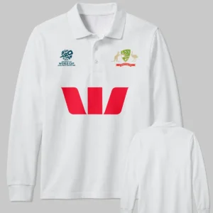 Cricket Cricket Australia Test 2026 Women's T20 World Cup Long Polo All Over Prints - Gift for Australia Fans QTCK300326AA6-LPL