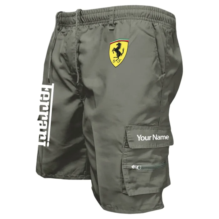 Ferrari F1 Team Custom Name Workwear Casual Shorts BLFO2925A1FRR