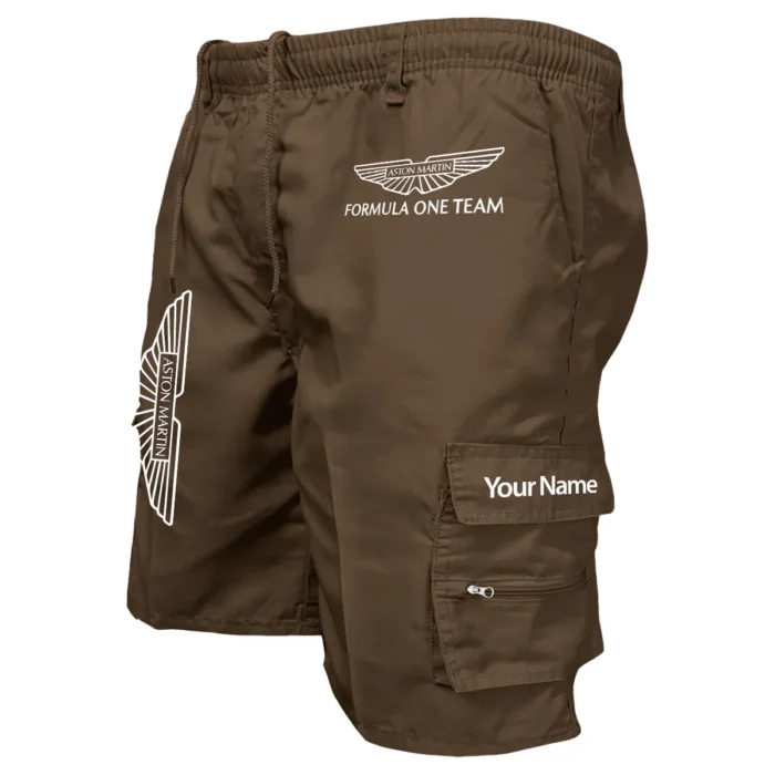 Aston Martin F1 Team Custom Name Workwear Casual Shorts BLFO2925A1AM