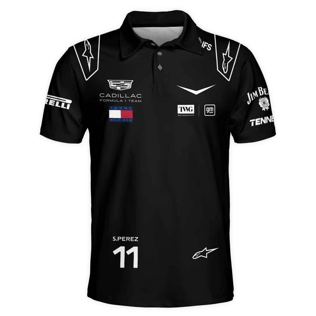 2026 Sergio Perez Cadillac F1 Team Apparel Polo Shirt BLVA9326SP3PL - Image 2