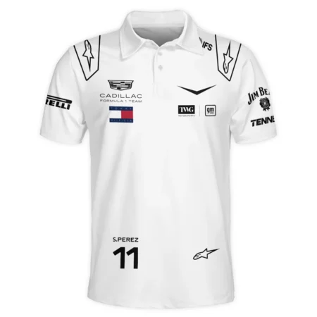 Alternative view of 2026 Sergio Perez Cadillac F1 Team Apparel Polo Shirt BLVA9326SP4PL