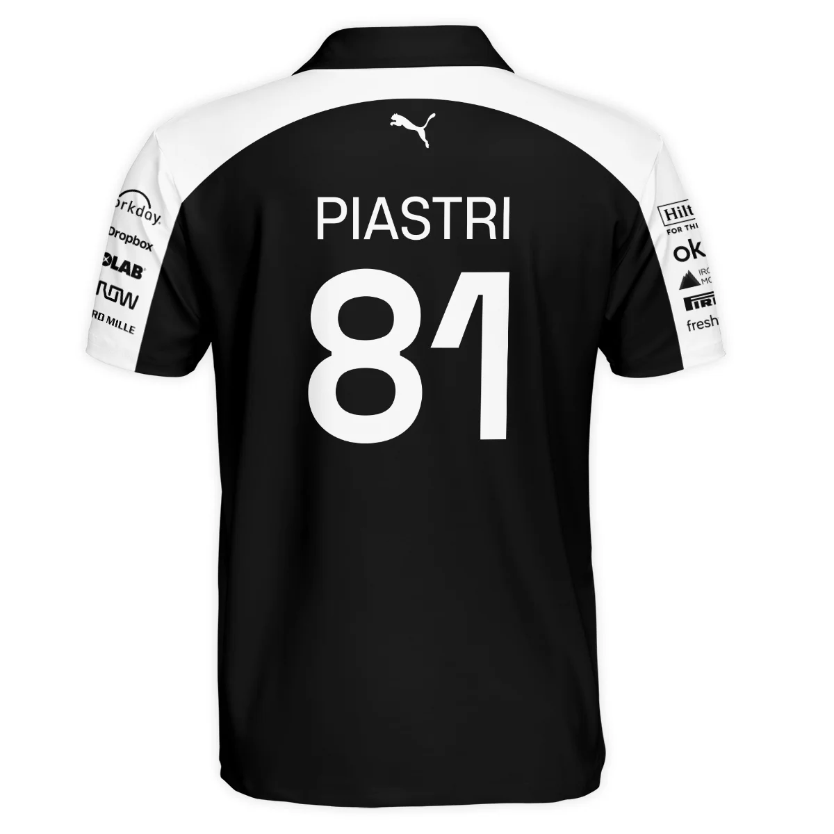 2026 Oscar Piastri McLaren F1 Teamwear Polo Shirt BLOP4226A2PL - White - Image 3