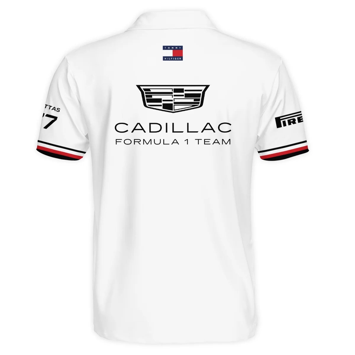 2026 Valtteri Bottas Cadillac F1 Teamwear Polo Shirt BLVACDL9226A1PL - White - Image 3