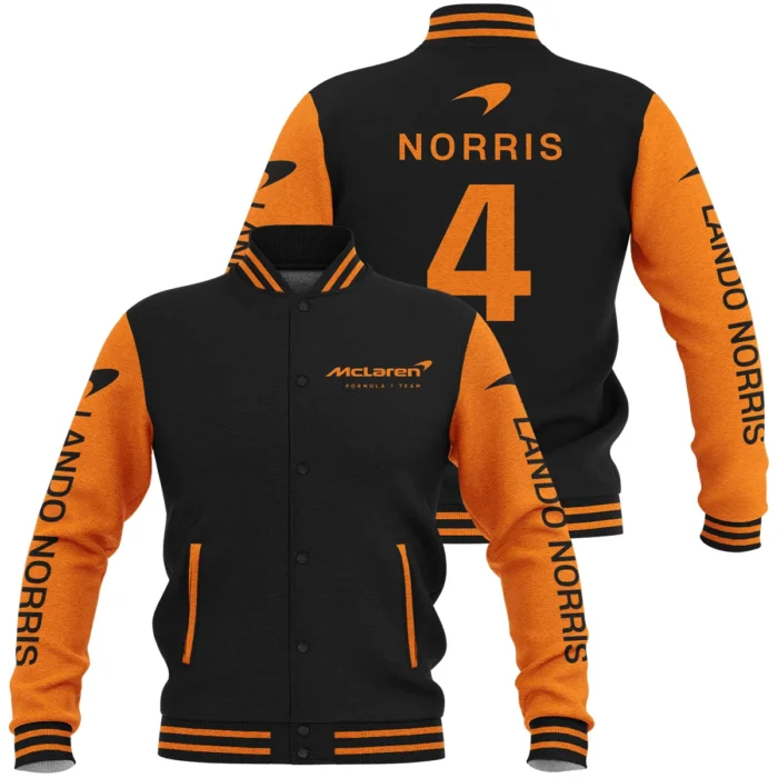 Lando Norris McLaren F1 Baseball Jacket BLF1R1425A1NR