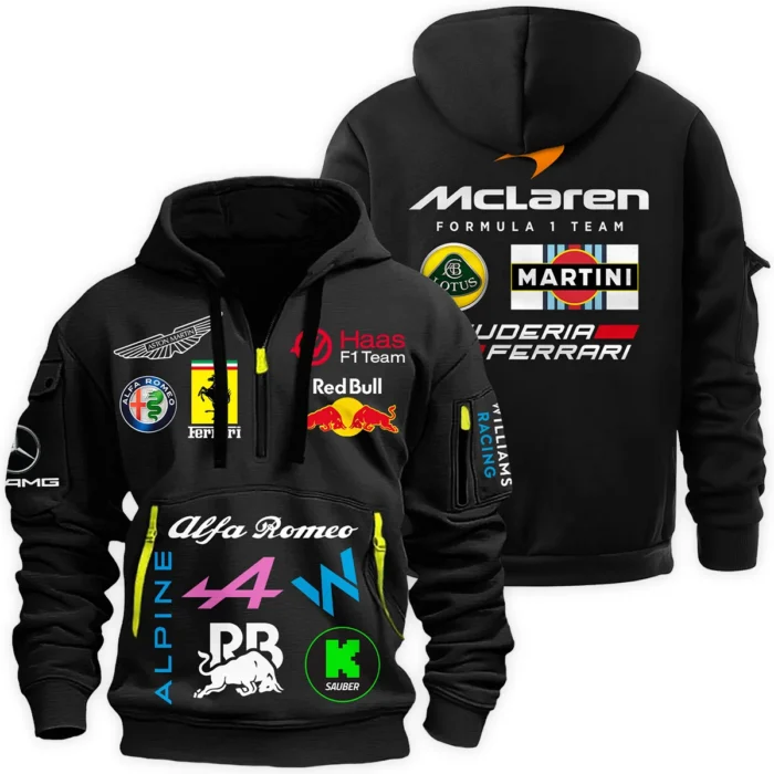 F1 Team Legends FanGear Hoodie Half Zipper BLFO61125A1