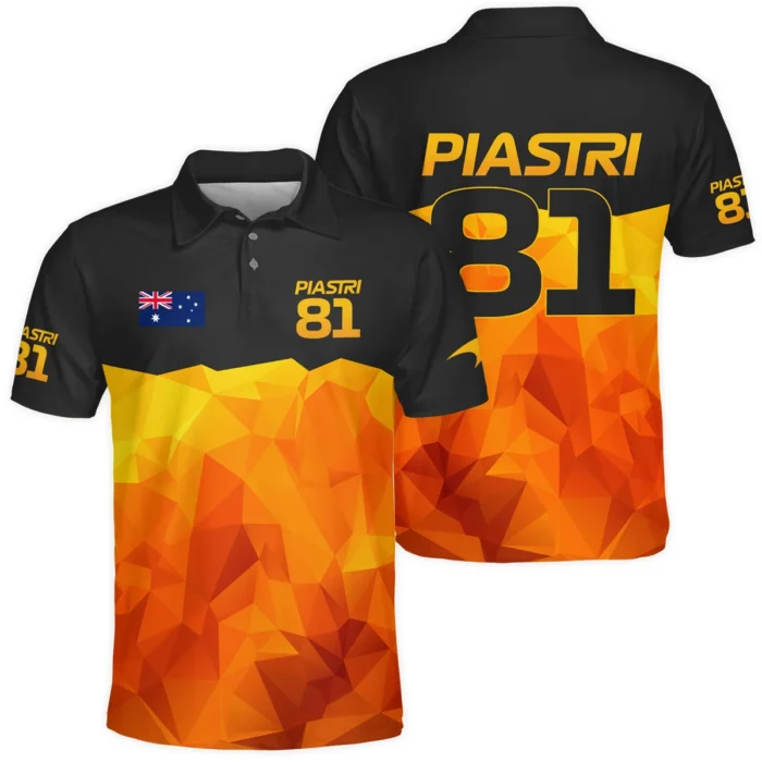 Oscar Piastri Fan Gear Limited Edition Polo Shirt Unisex Motorsport Apparel BLOP13725A1PL