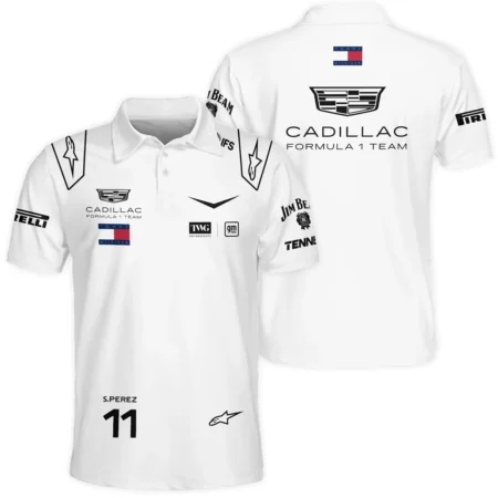 2026 Sergio Perez Cadillac F1 Team Apparel Polo Shirt BLVA9326SP4PL
