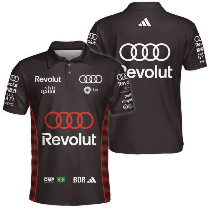 2026 Gabriel Bortoleto Audi F1 Teamwear For Fans Polo Shirt BLVAAUDI230125A02PL