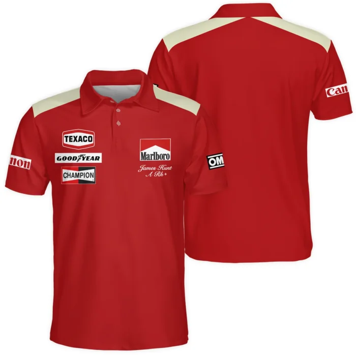 1976 James Hunt Racing Suit McLaren F1 Polo Shirt BLVAJHR130825A3PL