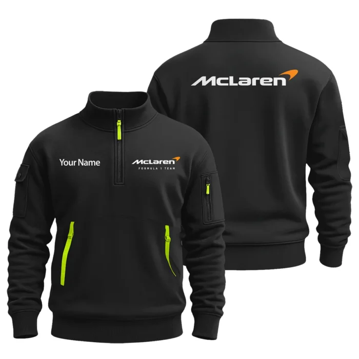 McLaren F1 Team Logo Fashion Sweatshirt Half Zipper BLFO6825A1MCL