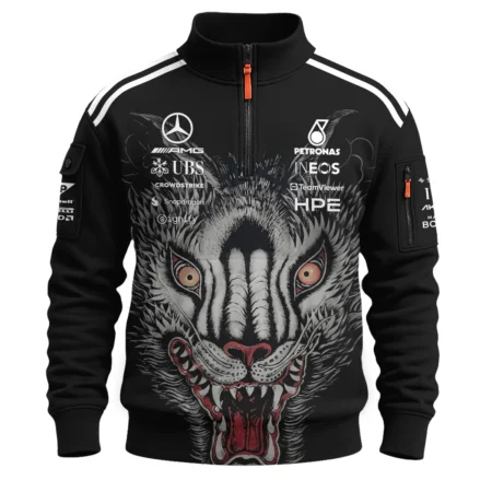 Alternative view of 2026 Japan GP Y-3 x Mercedes F1 - Sweatshirt Zipper BLMER18326A1SHZ