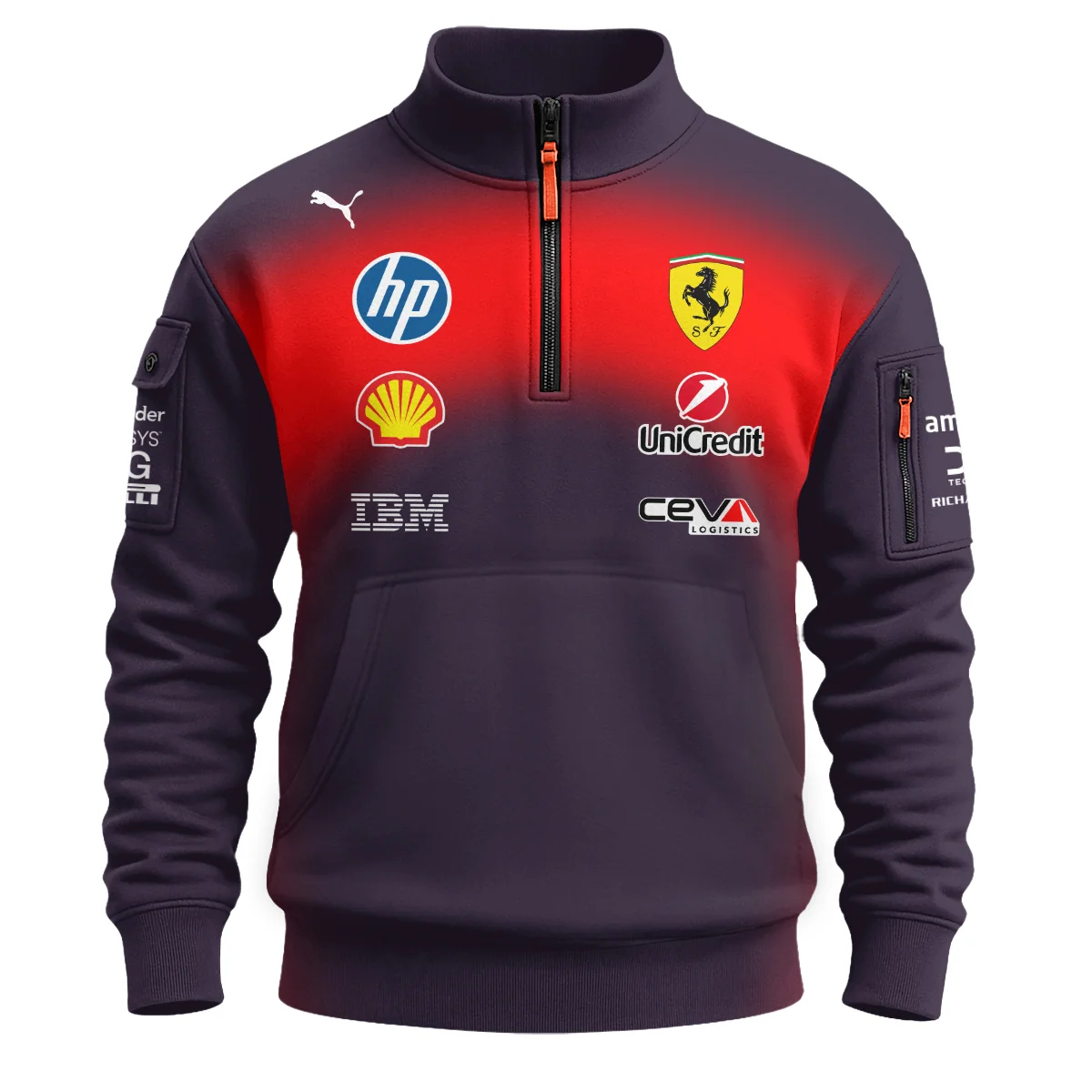 2026 China GP Edition Ferrari F1 Sweatshirt Zipper BLVA12326FRRSHZ - Image 2