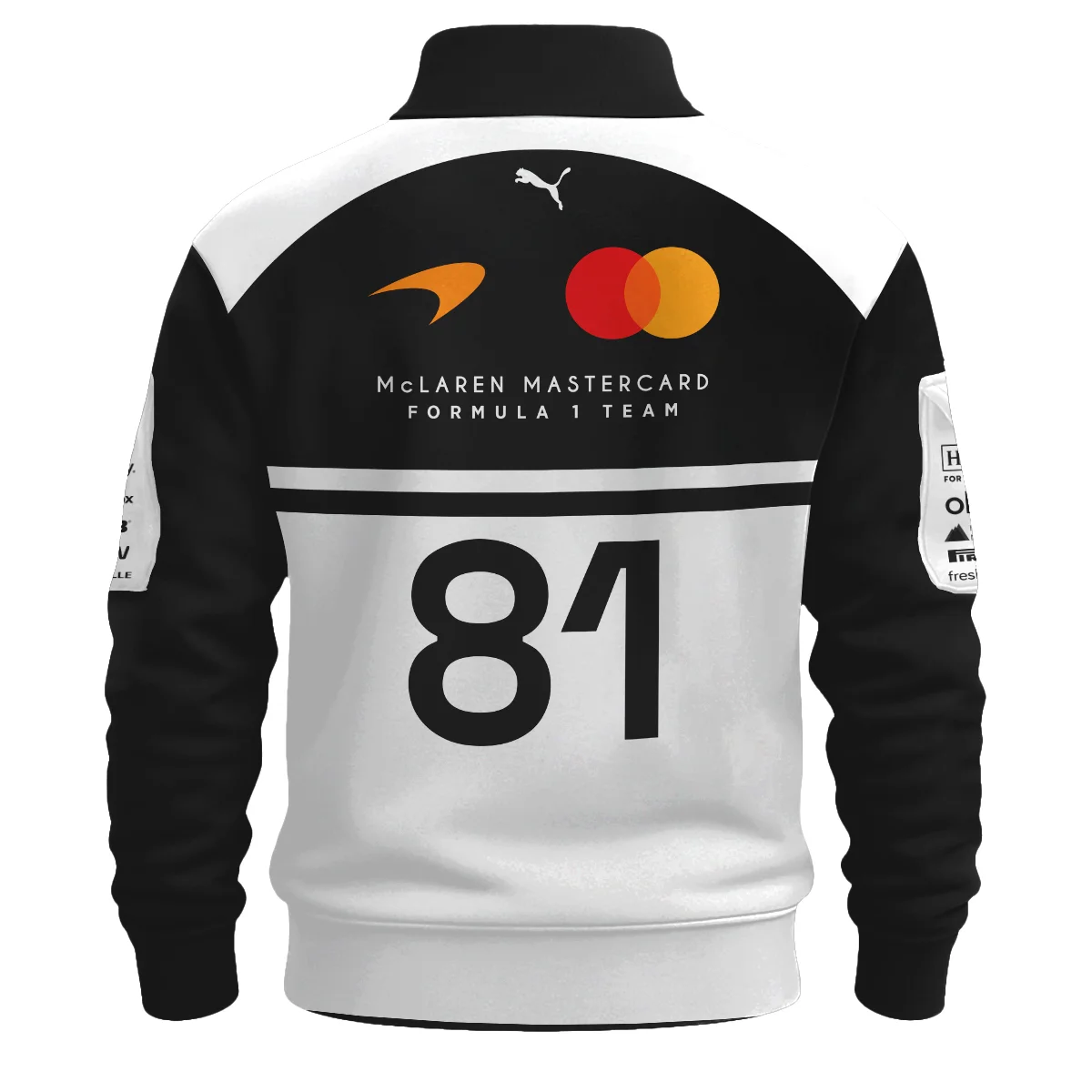 2026 Oscar Piastri 81 McLaren F1 Teamwear Sweatshirt Zipper BLOP25326A2SHZ - White - Image 3
