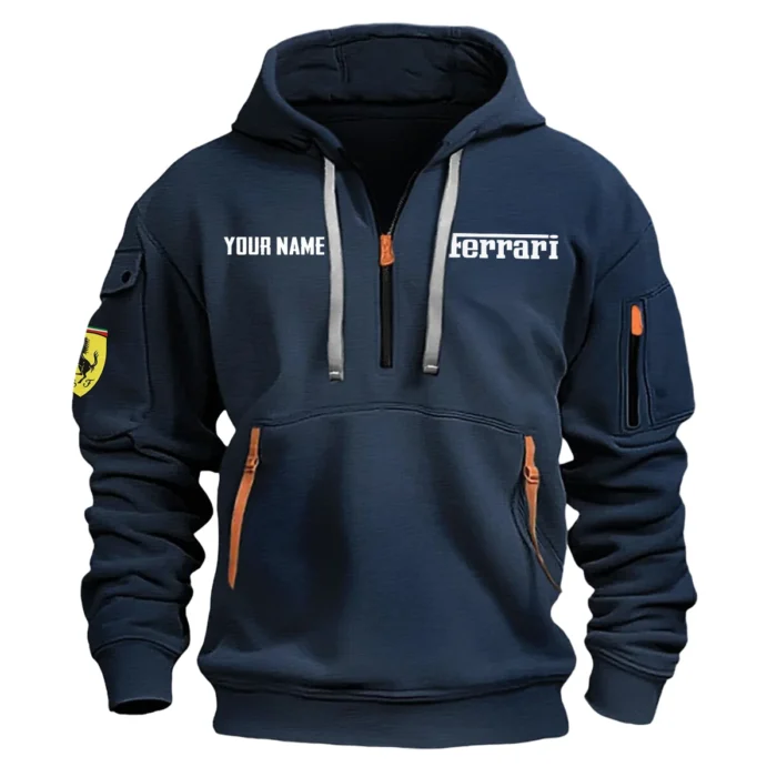 Ferrari F1 Team FanGear Hoodie Half Zipper BLFO5825A1FRR