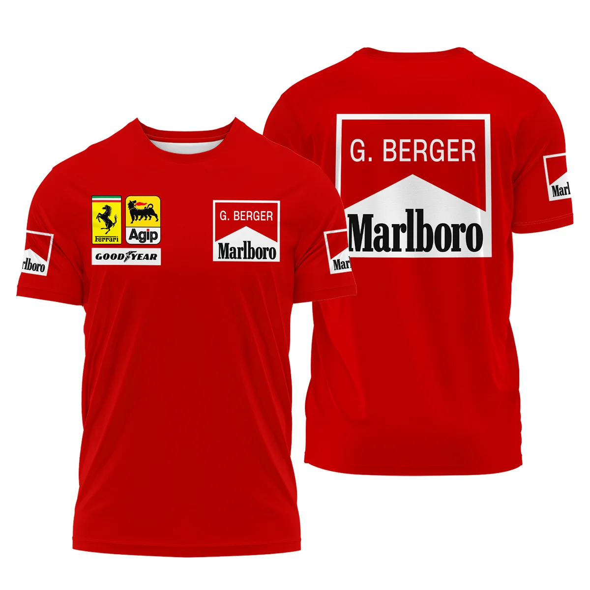 1988 Gerhard Berger Racing Suit Ferrari F1 T-Shirt Unisex Motorsport Apparel BLGB261025A1TS