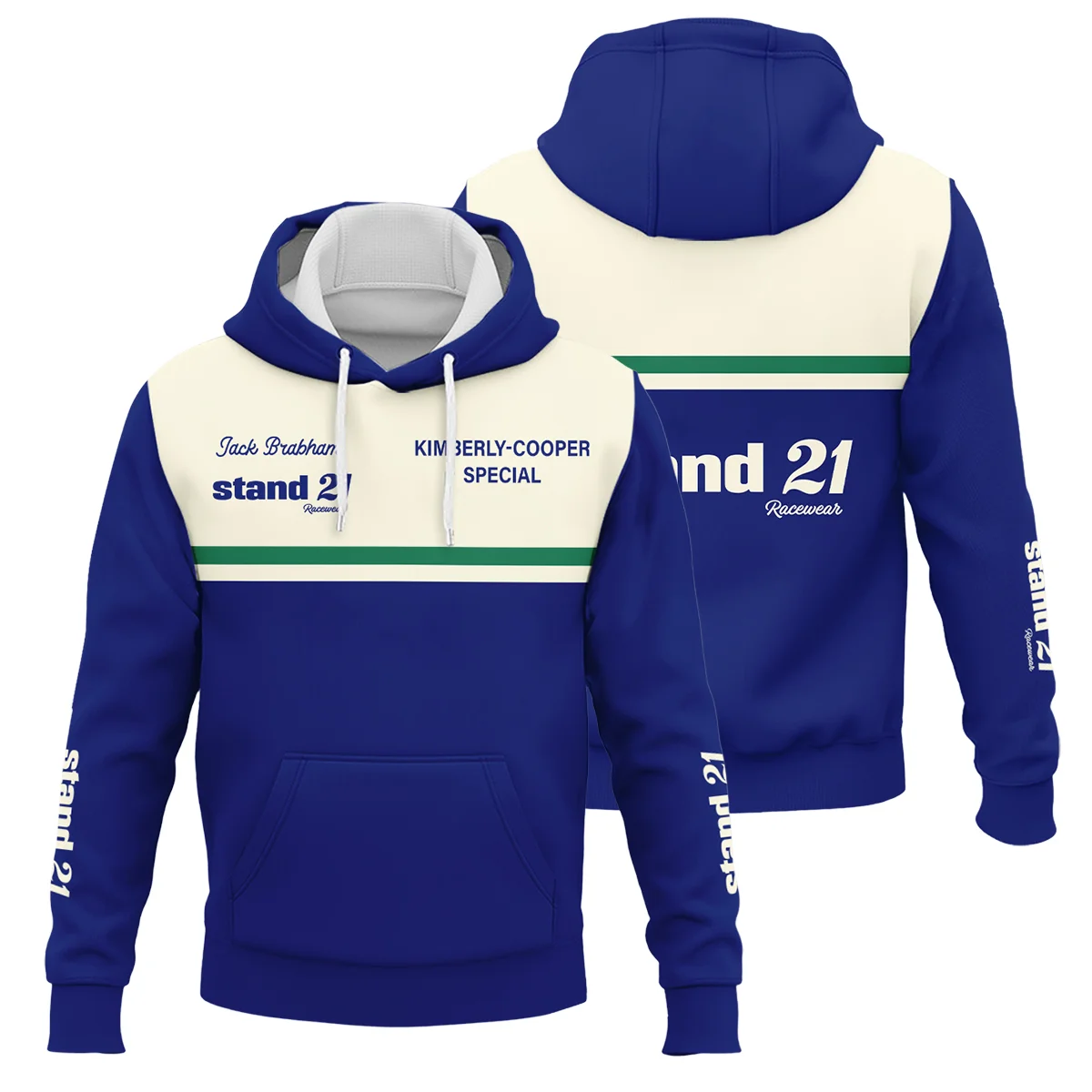 1990s Sir Jack Brabham Race IndyCar Suit Hoodie BLVAJB070725A02HD