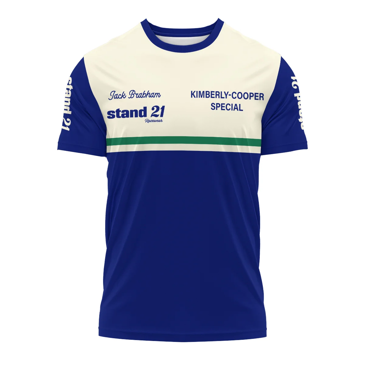 Alternative view of 1990s Sir Jack Brabham Race IndyCar Suit T-Shirt BLVAJB070725A02TS