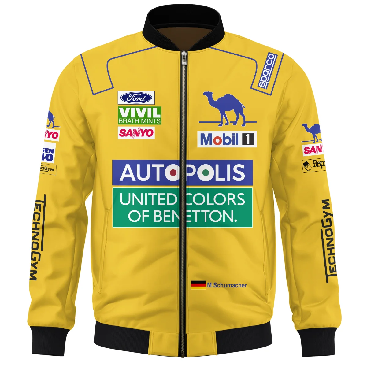 1992 Michael Schumacher Race Suit Benetton F1 Bomber BLVAMC020925A3BB - Image 2