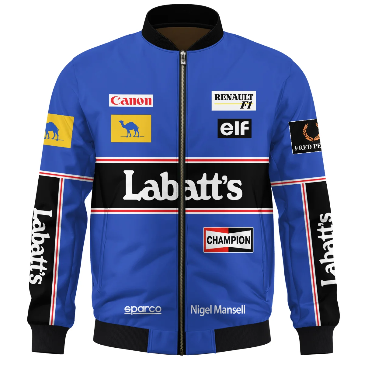 1992 Nigel Mansell Racing Suit Williams F1 Bomber BLNM29725A1BB - Image 2