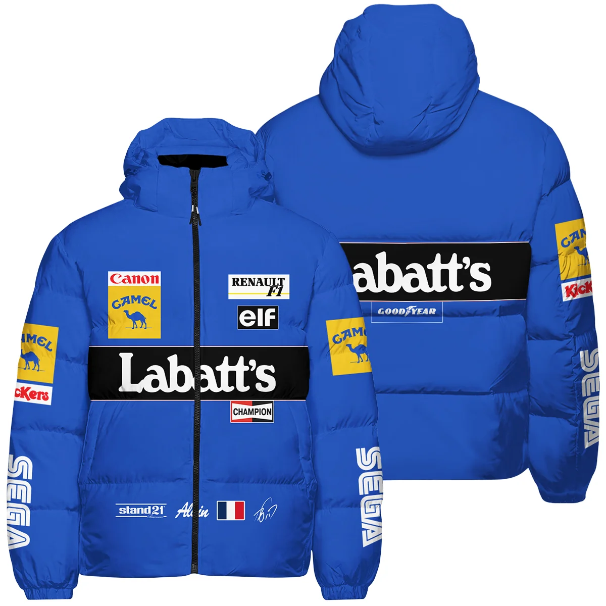 1993 Alain Prost Racing Suit Williams Renault F1 Team Down & Puffer Jackets BLVAAP070725A03HCJ