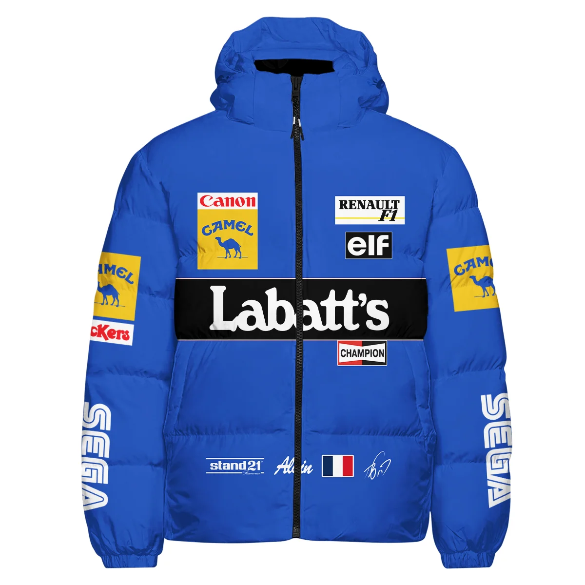 Alternative view of 1993 Alain Prost Racing Suit Williams Renault F1 Team Down & Puffer Jackets BLVAAP070725A03HCJ