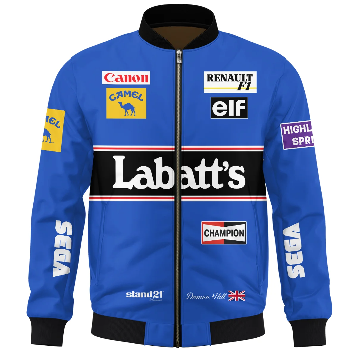 1993 Damon Hill Racing Suit Williams F1 Bomber BLVADH050925A1BB - Image 2